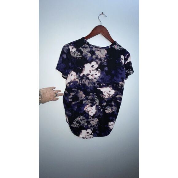 ARITZIA Wilfred Sz XS Scoop Neck Short Sleeve Hi-Lo Split Side Hem T Shirt - Picture 7 of 10